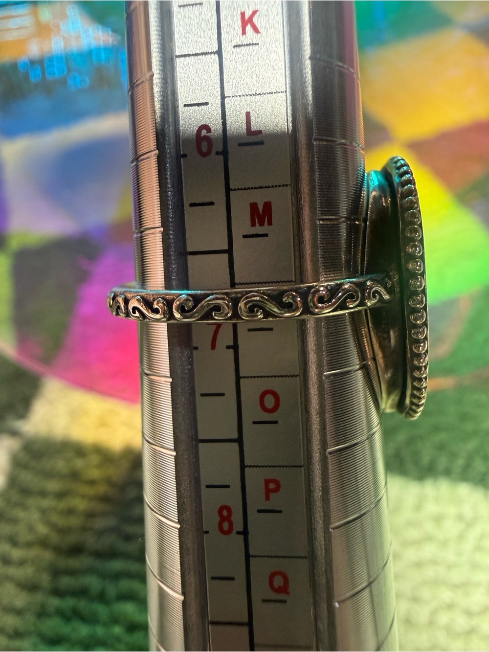 James Avery Silver Filigree Marquise Ring